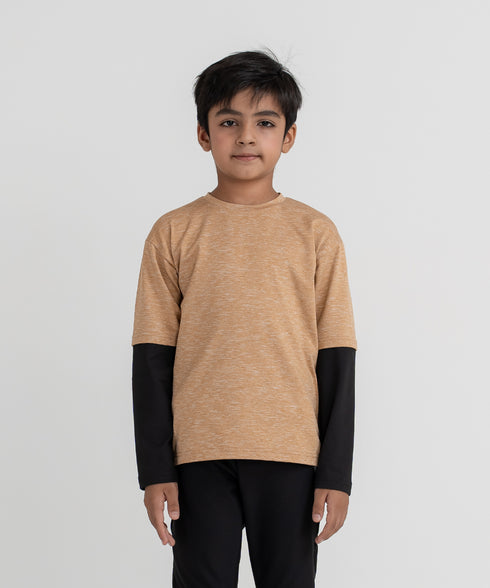 Boys' B-Fit Double Sleeve Tee