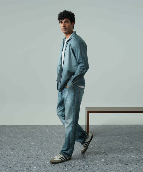 Men's Denim Terry Shirt