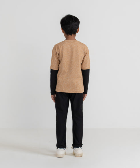 Boys' B-Fit Double Sleeve Tee