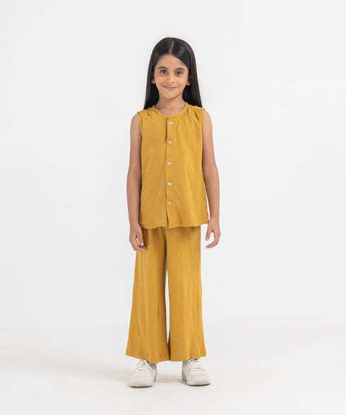 Girls' Linen Button Down shirt