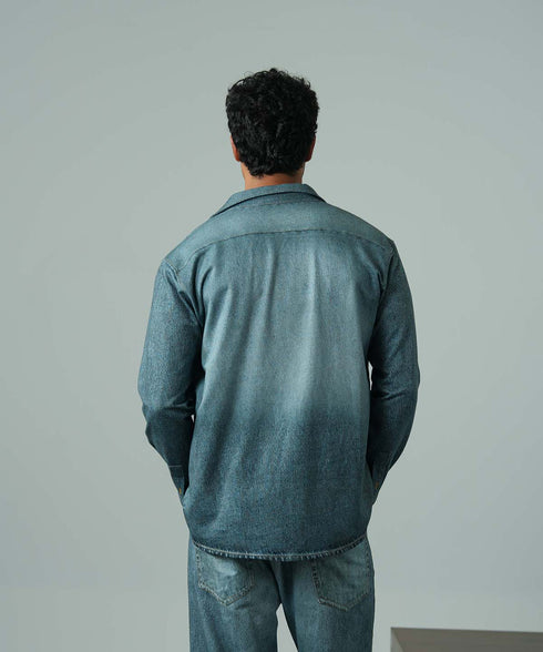 Men's Denim Terry Shirt