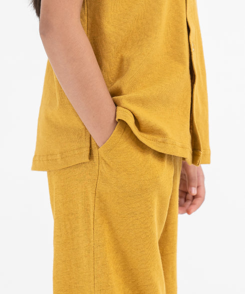 Girls' Linen Button Down shirt