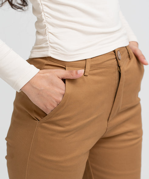 Women's Twill Straight Fit Pants