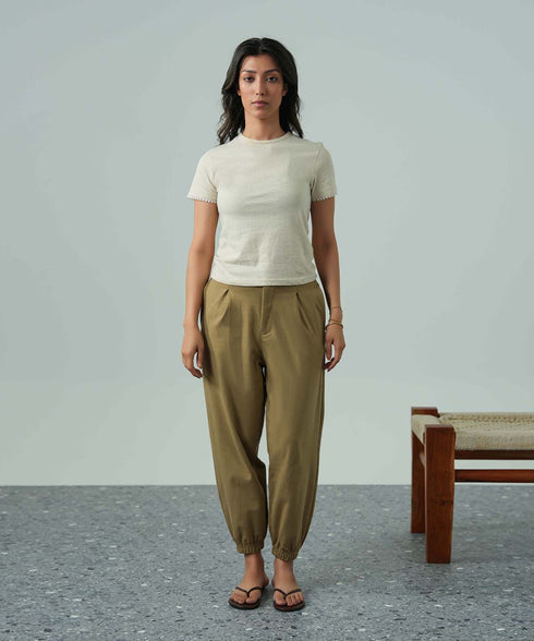 Women's Linen Lace Tee