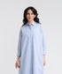 Women's Striped Pocket Shirt Dress