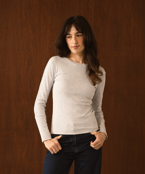 Women's Rib Long Sleeve Tee