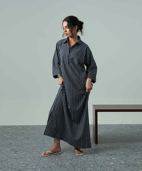 Women's Striped Maxi Dress