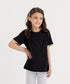 Girls' Rib Lace Tee