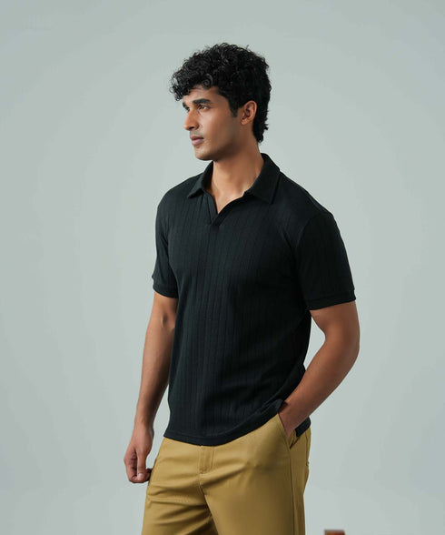 Men's Striped Polo