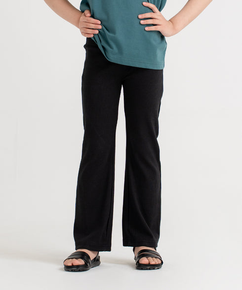 Girls' Rib Bootcut Pants