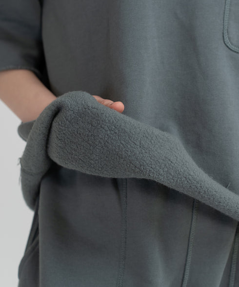 Women's Reversible Half Sleeve Sweatshirt