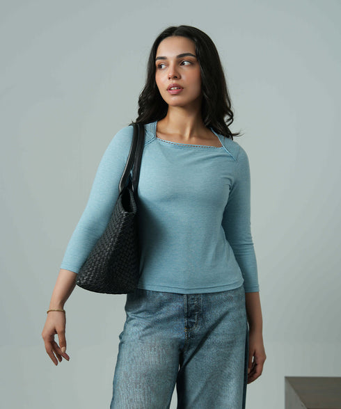 Women's Melange Lace Tee