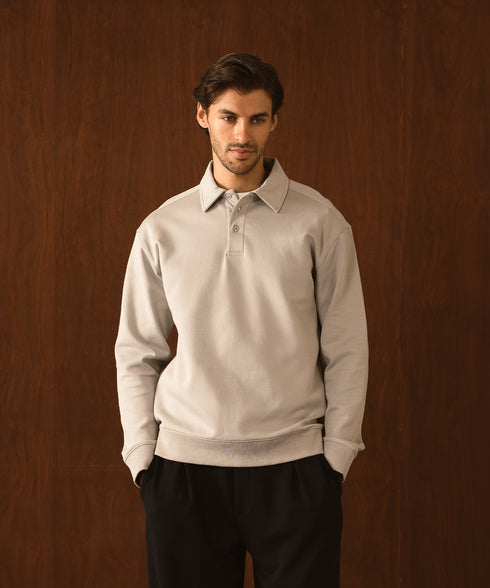 Men's Tech Spacer Collared Sweatshirt
