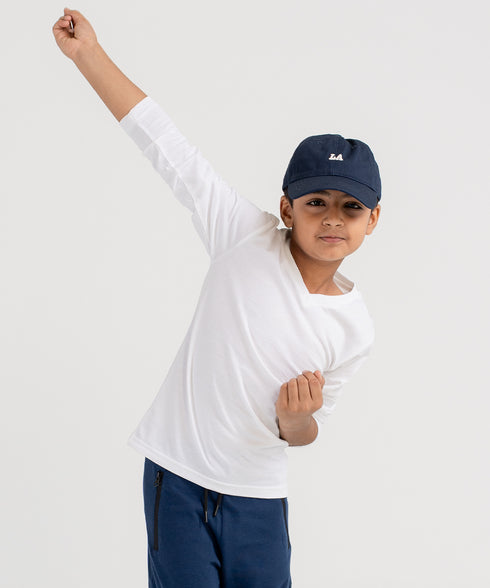 Kids' Basic Long Sleeve V-Neck Tee
