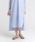 Women's Striped Pocket Shirt Dress