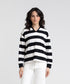 Women's Striped Long Sleeve Polo