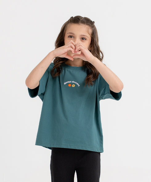 Girls' Flower Tee