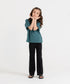 Girls' Rib Bootcut Pants