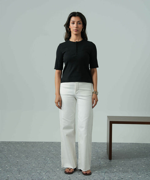 Women's Rib Henley