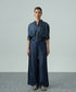 Women's Chambray Pleated Shirt