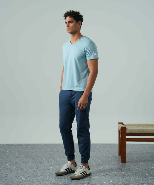 Men's Melange Raw Edges Tee