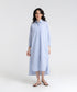 Women's Striped Pocket Shirt Dress