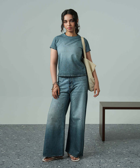 Women's Denim Terry Tee