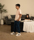 Boys' Melange Raw Edges Tee