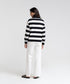 Women's Striped Long Sleeve Polo