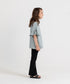 Girls' Ruffle Sleeve Cropped Tee