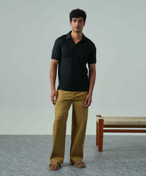 Men's Striped Polo
