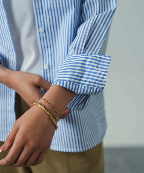 Women's Striped Button Down Shirt