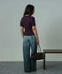 Women's Modal Rib Lace Tee