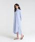 Women's Striped Pocket Shirt Dress