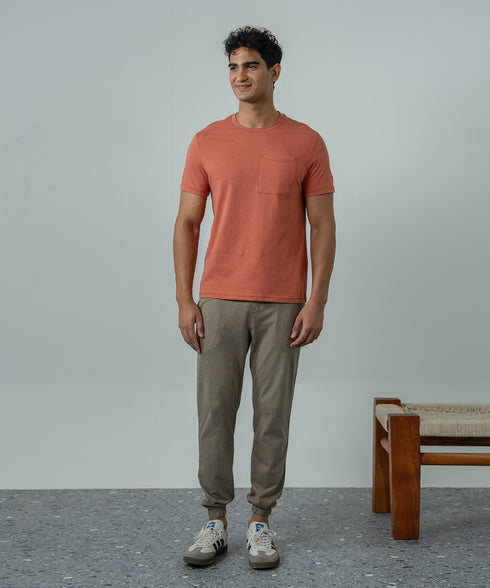 Men's Melange Pocket Tee