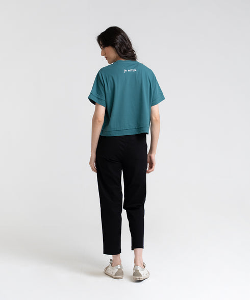 Women's Cropped Panel Tee