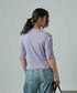 Women's Gathered Sleeve Top