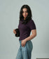 Women's Modal Rib Lace Tee