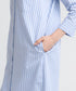 Women's Striped Pocket Shirt Dress