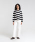 Women's Striped Long Sleeve Polo