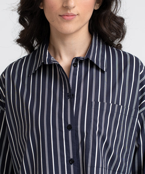 Women's Striped Relaxed Fit Shirt