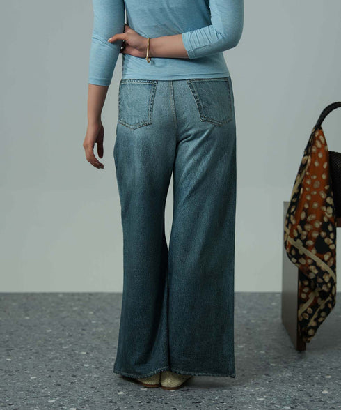 Women's Denim Terry Pants