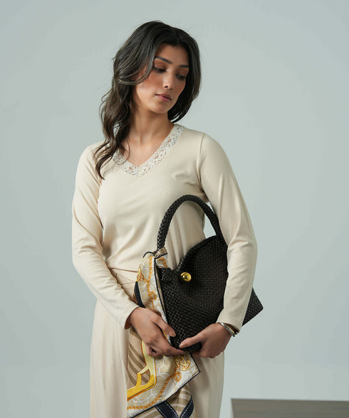 Women's V-Neck Lace Top