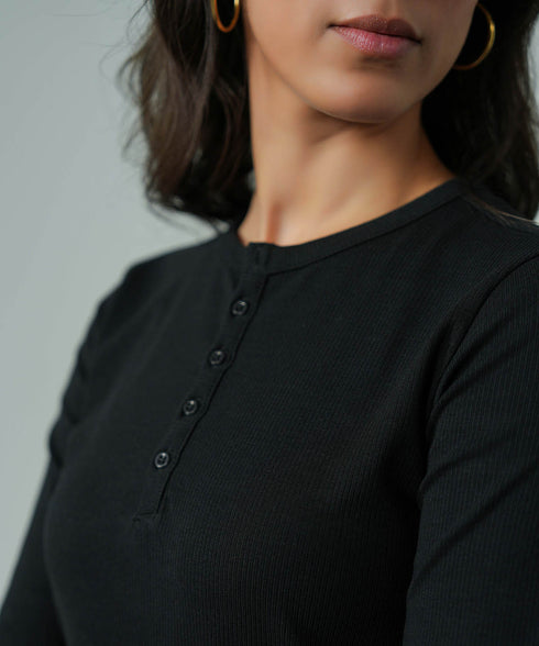 Women's Rib Henley
