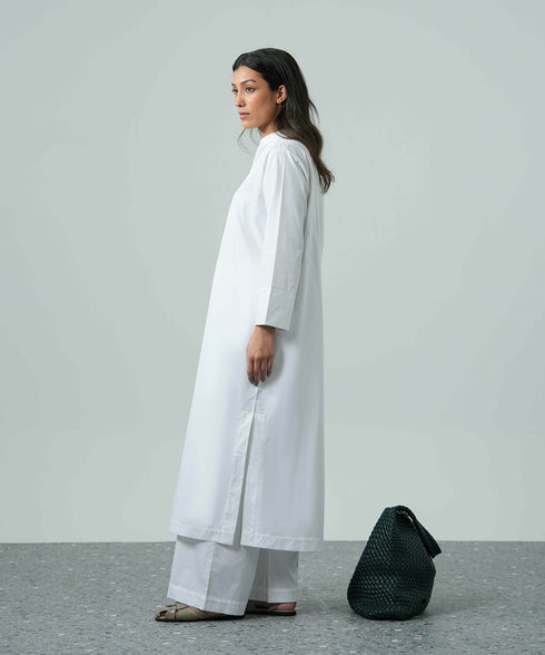 Women's Band Collar Tunic
