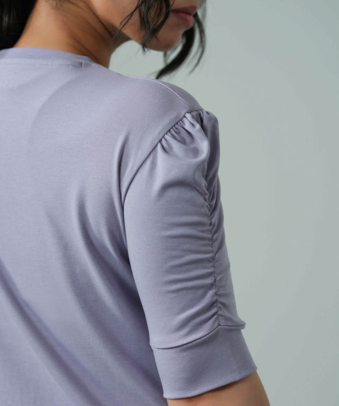 Women's Gathered Sleeve Top