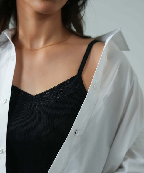 Women's Modal Rib Lace Tank