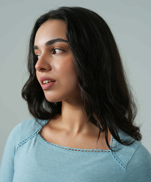 Women's Melange Lace Tee