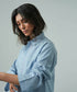 Women's Linen Half Placket Shirt
