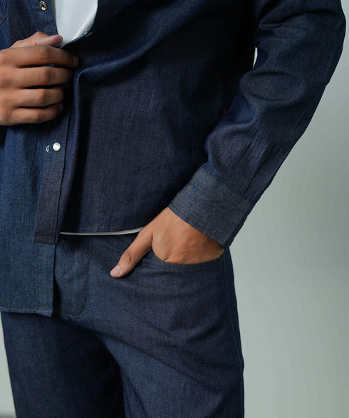 Men's Chambray Button Down Shirt